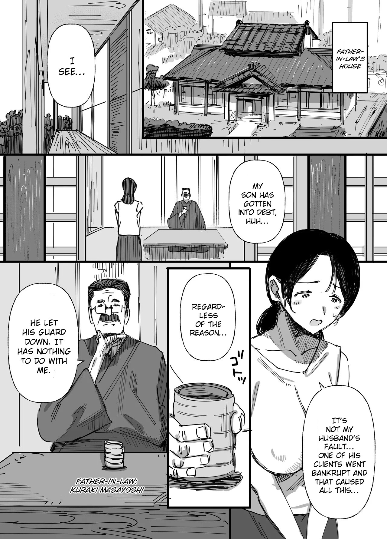 Hentai Manga Comic-My Husband's Debt: A Wife Sells Herself to Her Father-in-Law as Creampie Repayment-Read-7